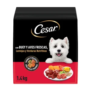 1.4 kg Cesar Buey y Aves Frescas pienso semihúmedo para perros