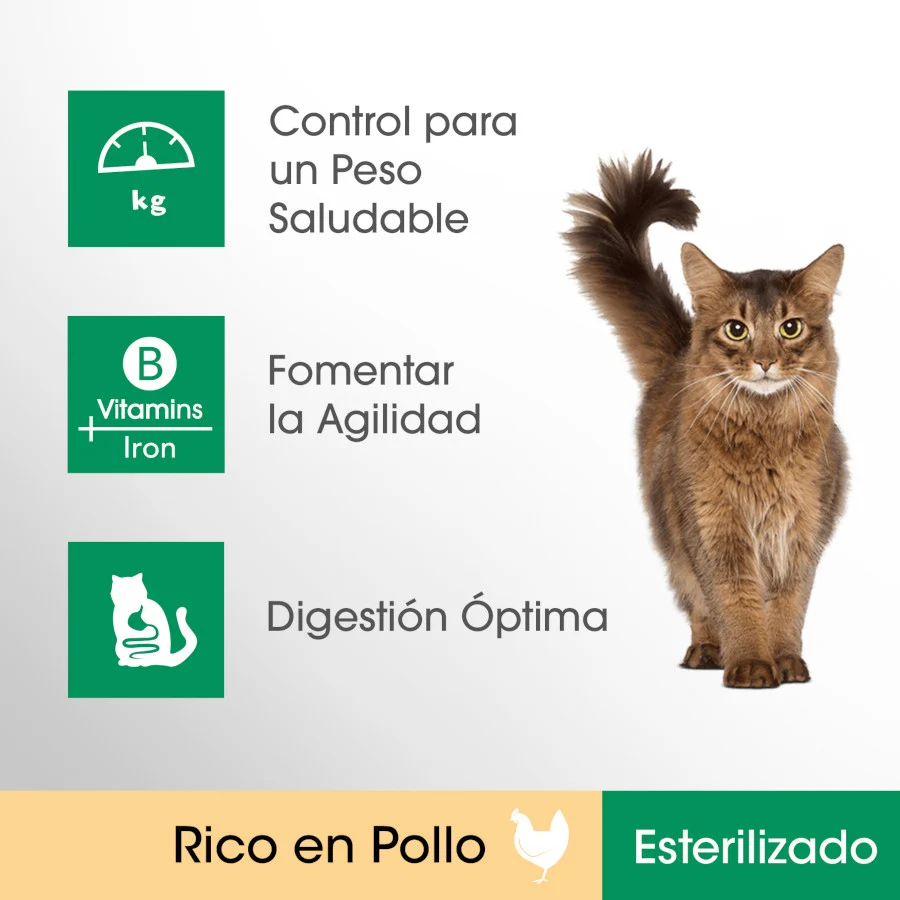 1.4 kg Perfect Fit Adult 1+ Esterilizado Pollo pienso para gatos - Image 2