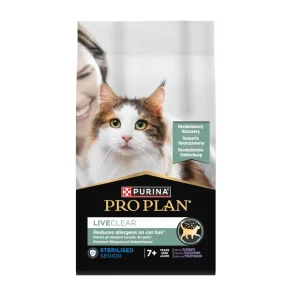 1.4 kg Pro Plan LiveClear Sterilised Pavo pienso para gatos seniors