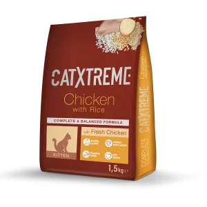 1.5 kg Catxtreme Kitten Pollo y Pavo pienso para gatos