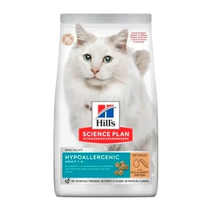1.5 kg Hill's Science Plan Adult Hypoallergenic Huevo e Insecto pienso para gatos