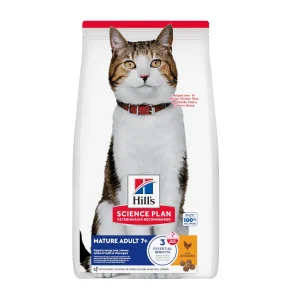 1.5 kg Hill's Science Plan Mature Adult 7+ Pollo pienso para gatos