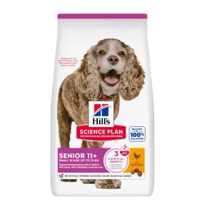 1.5 kg Hill's Science Plan Senior 11+ Small y Mini pollo pienso para perros