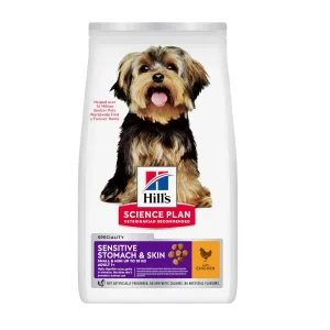1.5 kg Hill's Science Plan Sensitive Stomach y Skin Small y Mini Pollo pienso para perros
