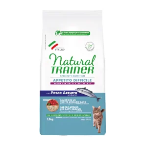 1.5 kg Natural Trainer Exigent con Pescado Azul Pienso para gatos