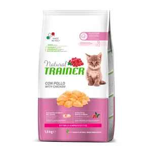 1.5 kg Natural Trainer Kitten Pollo pienso para gatos