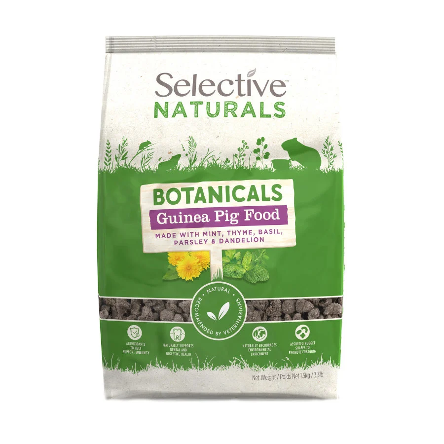 1.5 kg Supreme Petfoods Selective Natural Botanicals alimento para cobayas