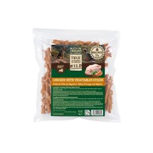 1.5 kg True Origins Wild Palitos de Pollo con Vegetales Snack para perros
