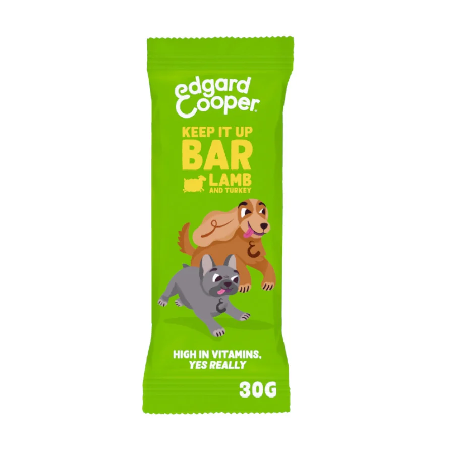1 barrita Edgard & Cooper Barritas de Cordero y Pavo snack para perros