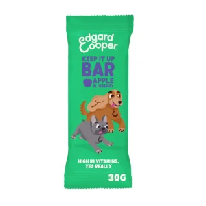 1 barrita Edgard & Cooper Barritas de Manzana y Arándanos snack para perros