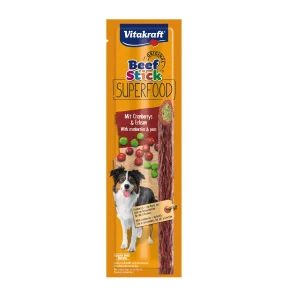 1 barrita Vitakraft Beef Stick Superfood Guisantes y Arándanos para perros