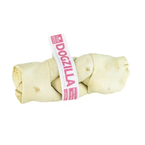 1 hueso Dogzilla Hueso Trenzado de bacon para perros
