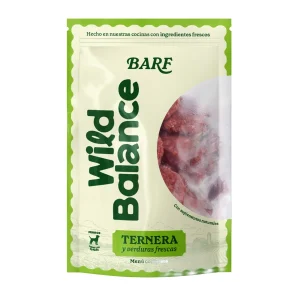 Wild Balance Barf Menú ternera y verduras comida congelada para perros
