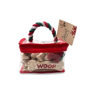 1 ud. Guau Christmas Bocaditos de Cuero en Bolsa para perros