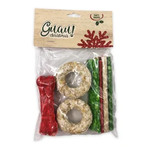 1 ud. Guau Christmas Bocaditos de Cuero para perros