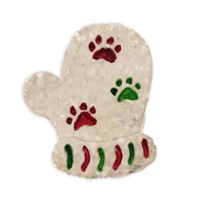 1 ud. Guau Christmas Golosina de Cuero en forma de Manopla para perros