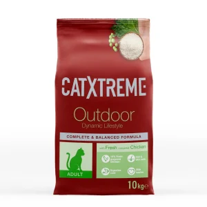 10 kg Catxtreme Adult Outdoors Pollo pienso para gatos
