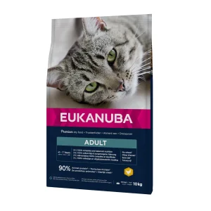 10 kg Eukanuba Adult Pollo pienso para gatos