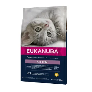 10 kg Eukanuba Kitten Pollo pienso para gatos