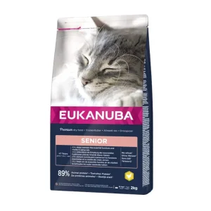 10 kg Eukanuba Senior Pollo pienso para gatos