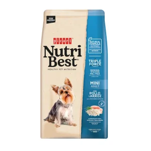 10 kg Nutribest Adult Mini Frango e Arroz ração para cães