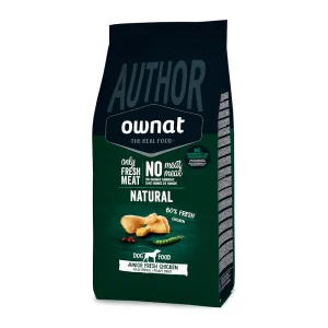 10 kg Ownat Author Junior Pollo Fresco pienso para perros