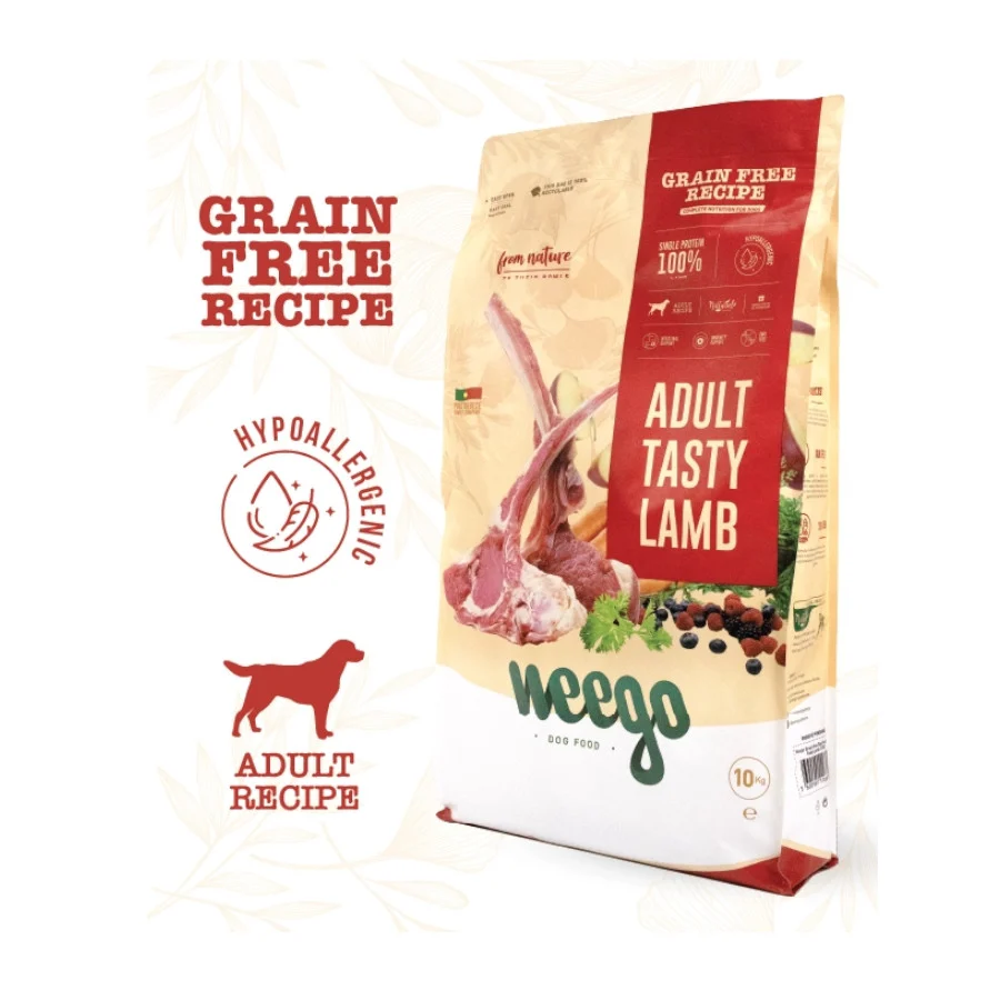 10 kg Weego Grain Free Adult Tasty Cordero pienso para perros - Image 2