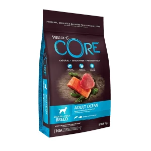 10 kg Wellness Core Adult Medium/Large Ocean Salmón y Atún pienso para perros