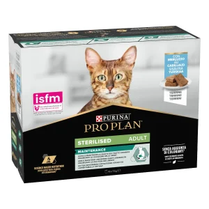 10 sobres x 75 g Pro Plan Sobres Bacalao para gatos esterilizados