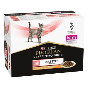 10 sobres x 85 g Pro Plan Veterinary Diets Diabetes DM sobres para gatos