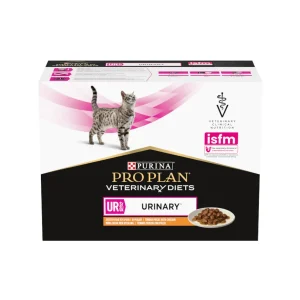 10 sobres x 85 g Pro Plan Veterinary Diets St/Ox Urinary Pollo en Salsa sobre para gatos