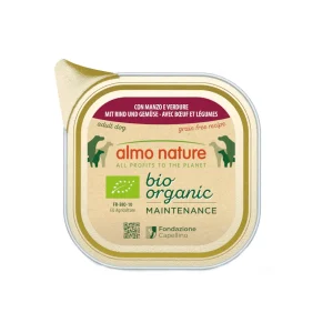100 g Almo Nature Bio Organic Maintenance Grain Free Carne y Verduras tarrina para perros