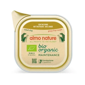100 g Almo Nature Bio Organic Maintenance Grain Free Pavo tarrina para perros