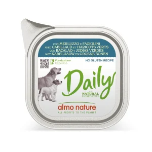 100 g Almo Nature Daily Grain Free Bacalao y Judías Verdes tarrina para perros