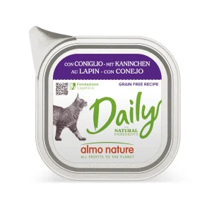 100 g Almo Nature Daily Grain Free Conejo tarrina para gatos