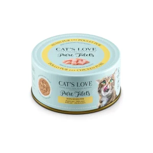 100 g Cat’s Love Pure Filetes de Pollo lata para gatos
