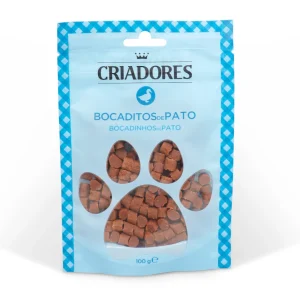 100 g Criadores Bocaditos de Pato snack para perros