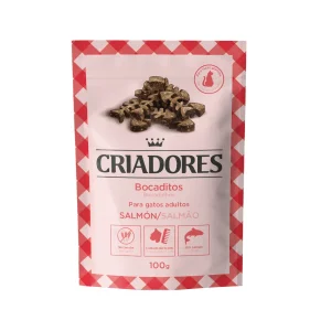 100 g Criadores Bocaditos de Salmón para gatos de razas grandes
