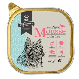 100 g Criadores Grain Free Mousse de Pavo tarrina para gatos
