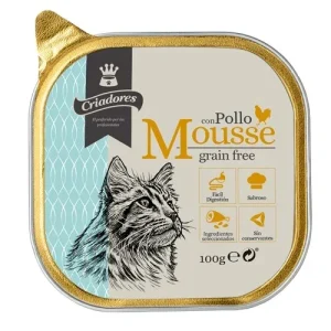100 g Criadores Grain Free Mousse de Pollo tarrina para gatos