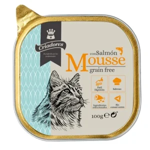 100 g Criadores Grain Free Mousse de Salmón tarrina para gatos