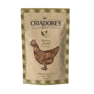 100 g Criadores Tiras de Pollo para perros