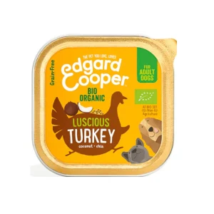 100 g Edgard & Cooper Adult Bio Pavo tarrina para perros