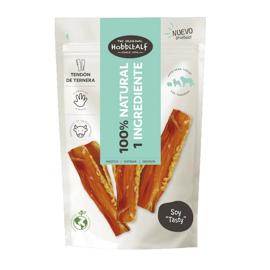 100 g Hobbitalf Tendón de Ternera para perros