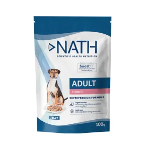 100 g Nath Adult Pavo en Gelatina sobre para perros