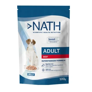 100 g Nath Adult Ternera en Gelatina sobre para perros