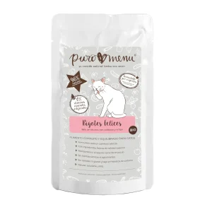 100 g Puro Menu Bio Bigotes Felices Vacuno sobre para gatos