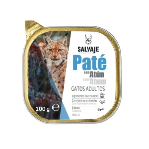 100 g Salvaje Adulto Atún en Paté Tarrina para gatos