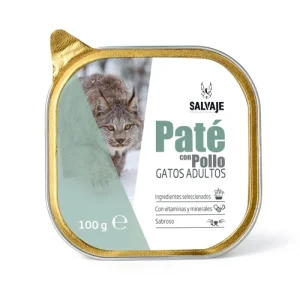 100 g Salvaje Adulto Pollo en Paté tarrina para gatos
