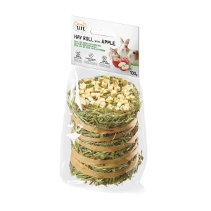 100 g Small Life Rollo de Heno con Manzana Snack para roedores y conejos